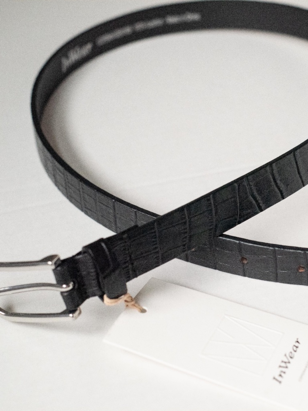 In Wear Leather belt Black